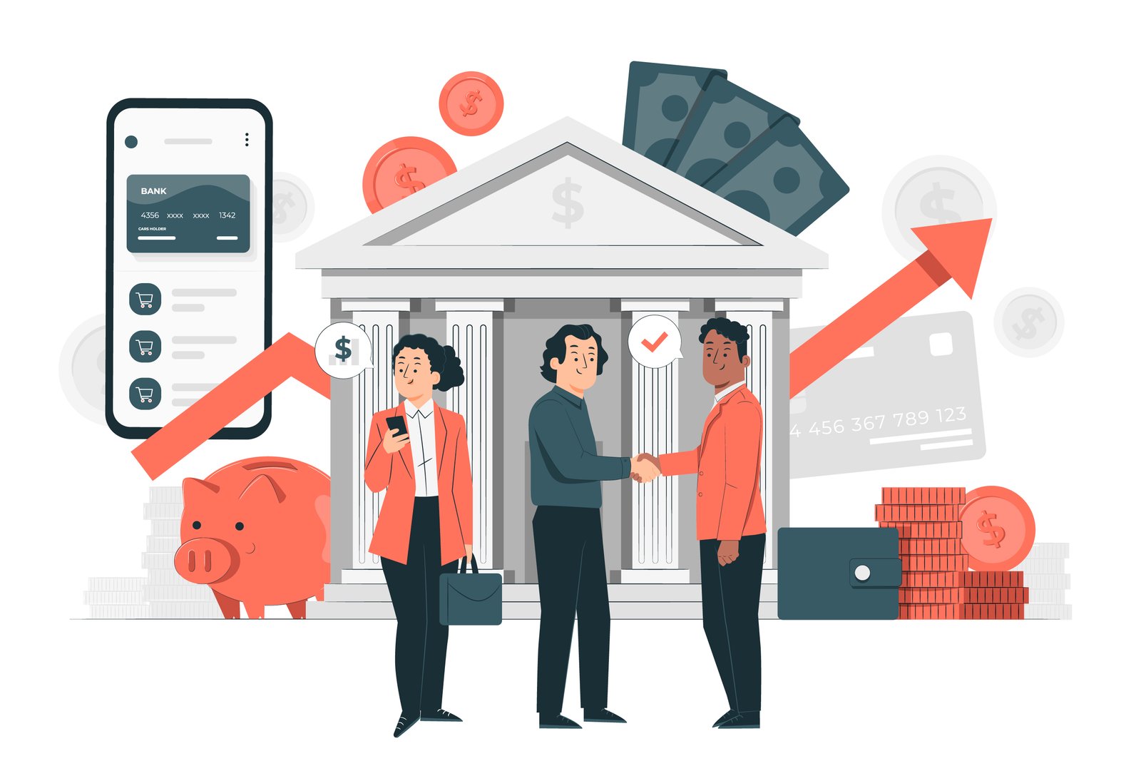 Personal financial consultation illustration